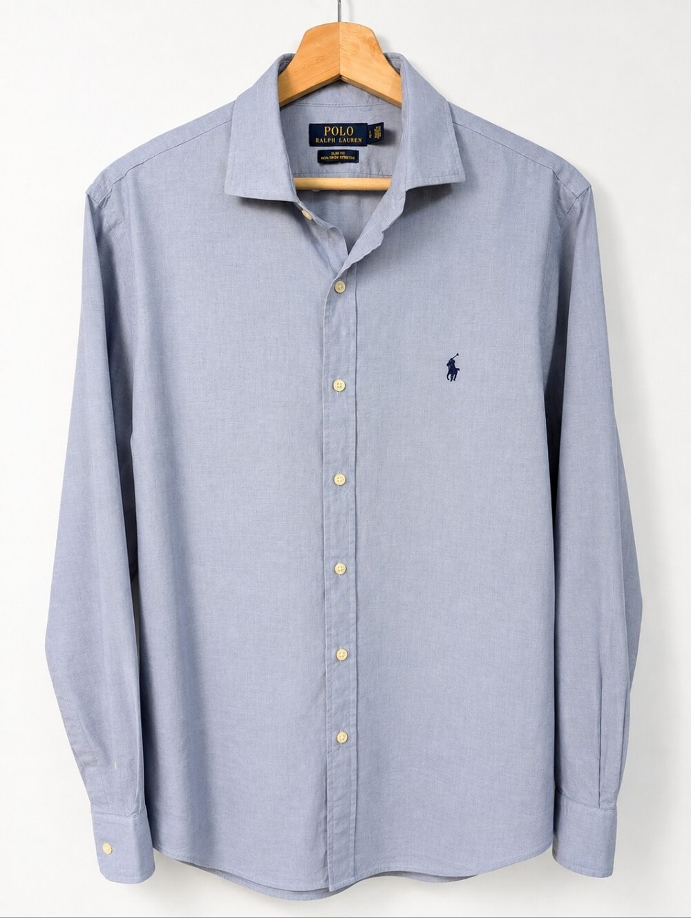 Polo Ralph Lauren Slim Fit Dress Shirt — Light Blue